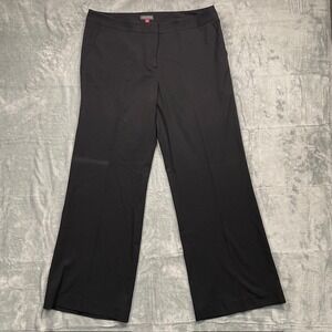 Vince Camuto Black Women's Dress Pants Size 12 Wide Leg Career Casual